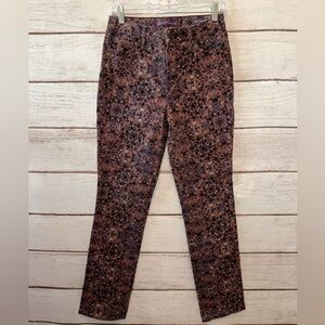 Gloria Vanderbilt Black and Brown Straight Leg Jeans Spring Summer Office Church